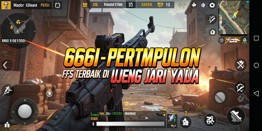 Tangkapan layar utama 666I menunjukkan aksi pertempuran FPS yang mendebarkan.