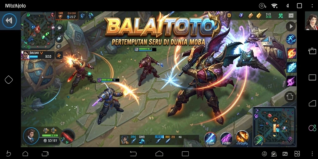 Tangkapan layar menunjukkan pertempuran epik dalam <strong>BALAITOTO</strong>.