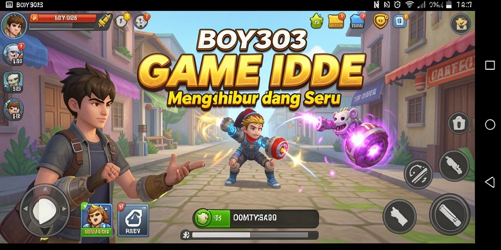 Tangkapan layar gameplay BOY303 yang menampilkan aksi seru dalam mode Idle.
