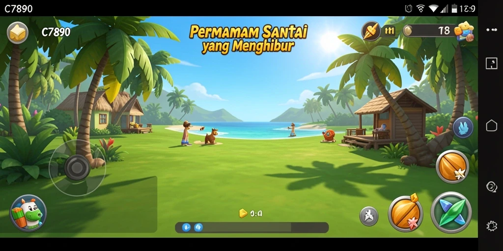 Tampilan permainan C7890 yang penuh warna dan menyenangkan.