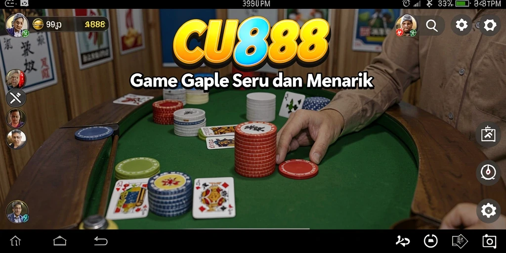 Tampilan gameplay Gaple yang menarik dan interaktif.