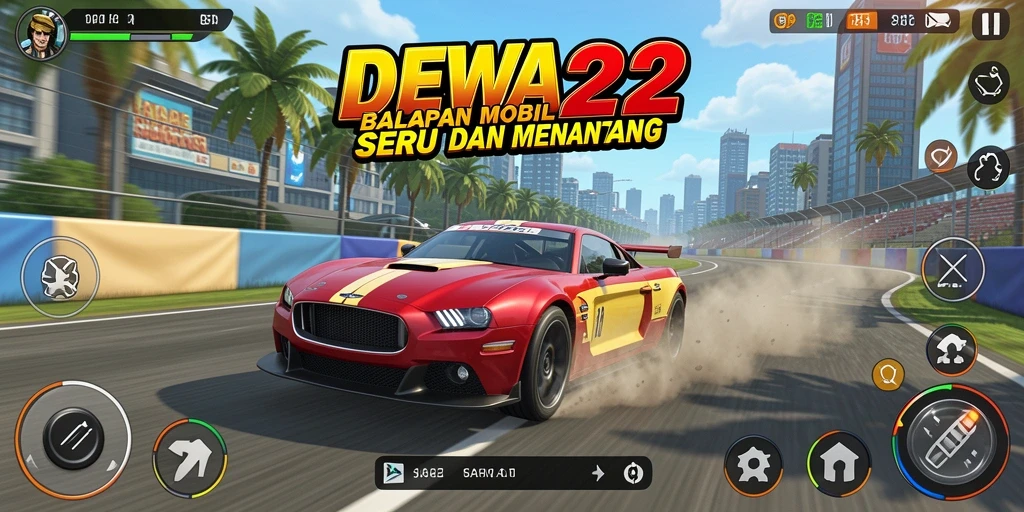 Tampilan gameplay DEWA22 yang seru dan mendebarkan.
