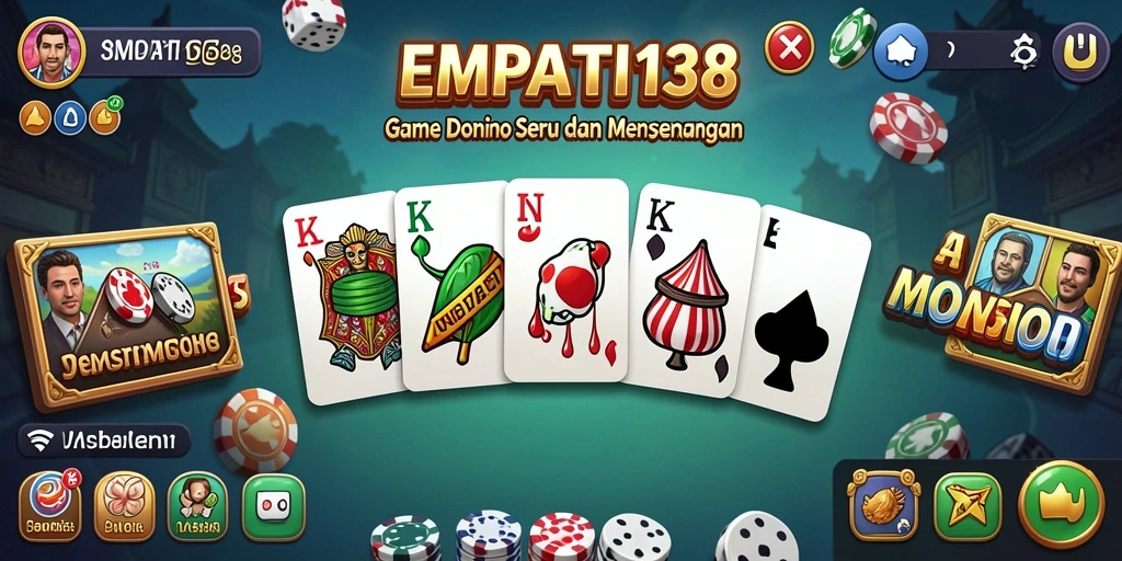 Tampilan gameplay domino yang menarik dan seru di EMPATI138.