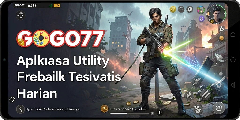 Tampilan utama GOGO77 dengan fitur-fitur manajemen Utility.