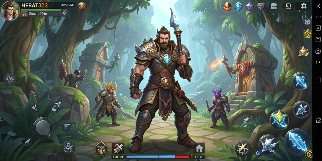 Tampilan menarik gameplay ARPG HEBAT303 dengan pertarungan seru.