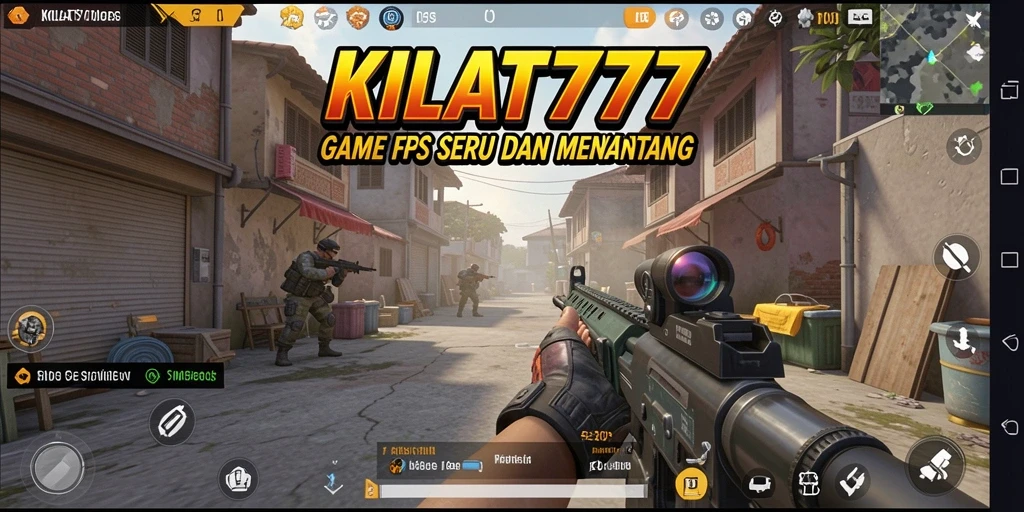 Tangkapan layar KILAT777 yang menunjukkan aksi tembak-menembak yang intens.
