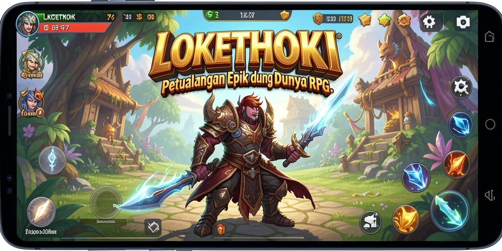Gameplay seru dalam LOKETHOKI dengan petualangan dan pertarungan yang mendebarkan.