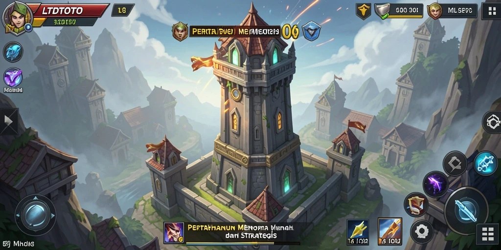 Gameplay LTDTOTO menampilkan strategi Tower Defense yang menegangkan.