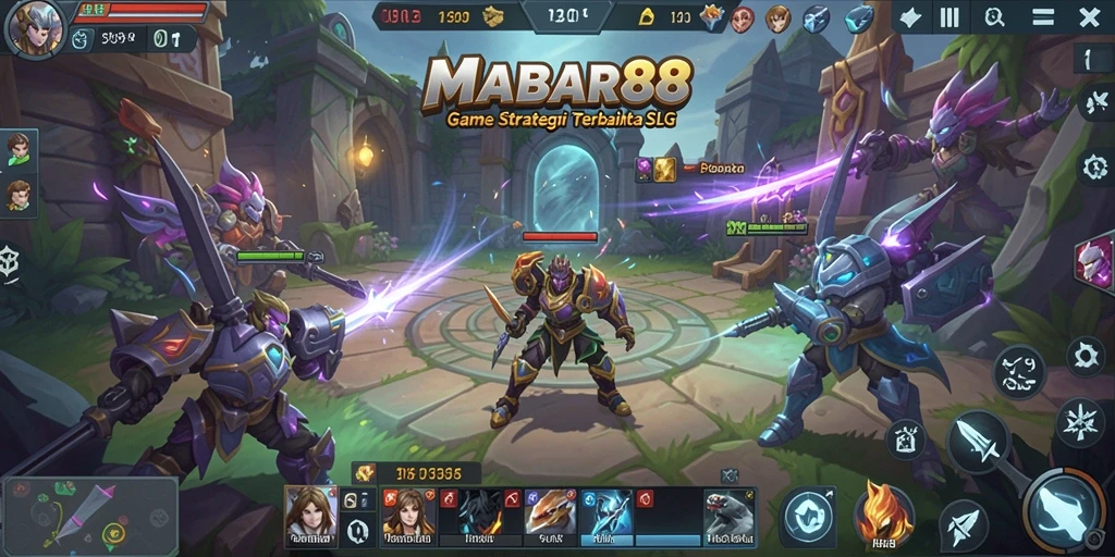 Tampilan gameplay menarik MABAR88 dengan elemen strategi SLG.