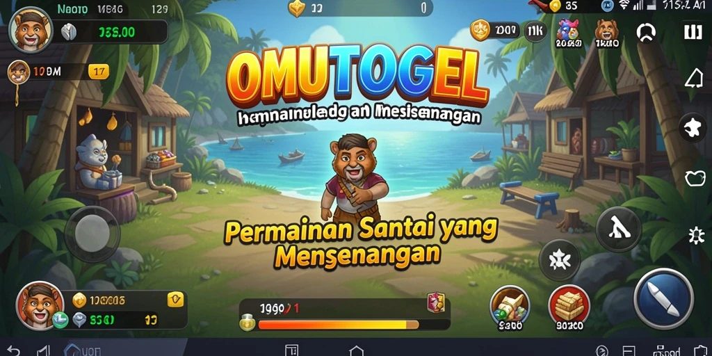 Screenshot utama OMUTOGEL menampilkan gameplay Idle yang menarik.