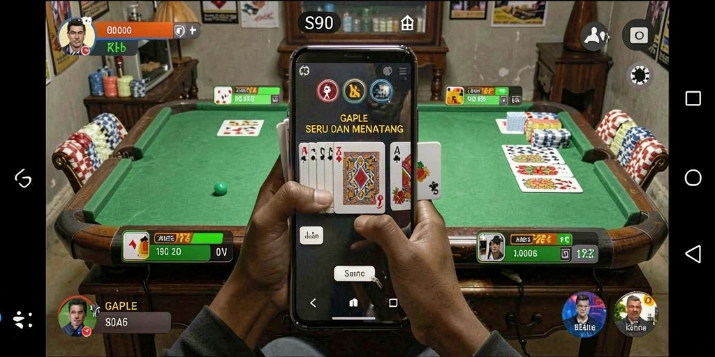 Tampilan gameplay Gaple yang seru di S80.