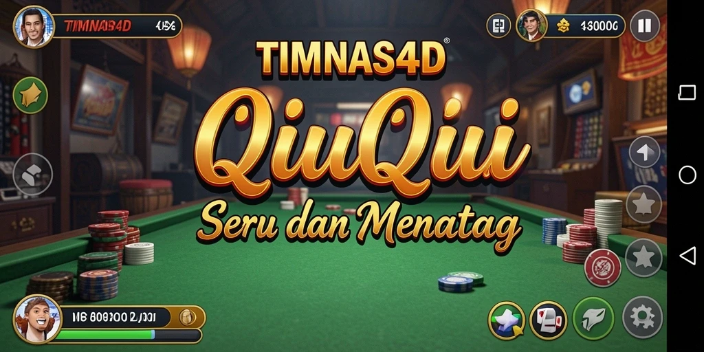Tampilan gameplay QiuQiu yang seru di TIMNAS4D.