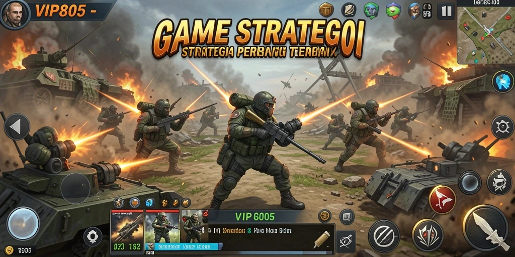 Tangkapan layar gameplay VIP805 menampilkan aksi pertempuran yang mendebarkan.