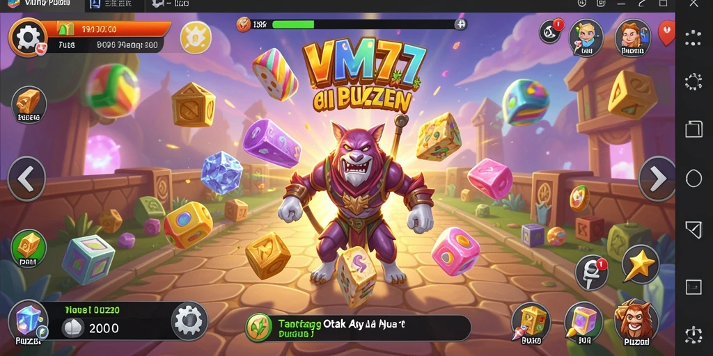 Screenshot menunjukkan tantangan seru dari gameplay Puzzle.