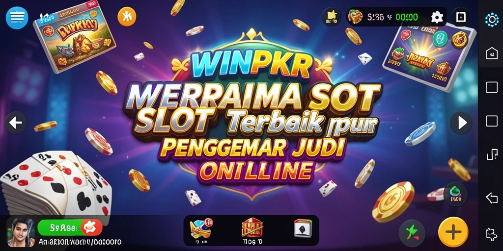 Tampilan gameplay menarik dari WINPKR dengan efek visual menawan.