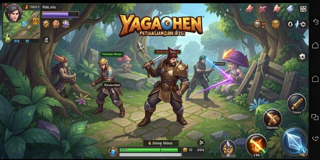 Tampilan gameplay YAGAOHEN yang mendebarkan di dunia fantasi.